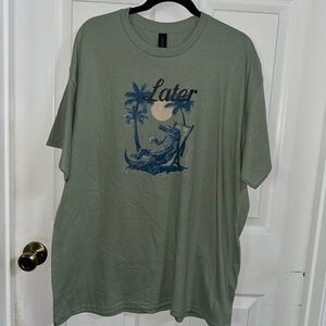 NEW Handcrafted Green Later Gator Shirt
